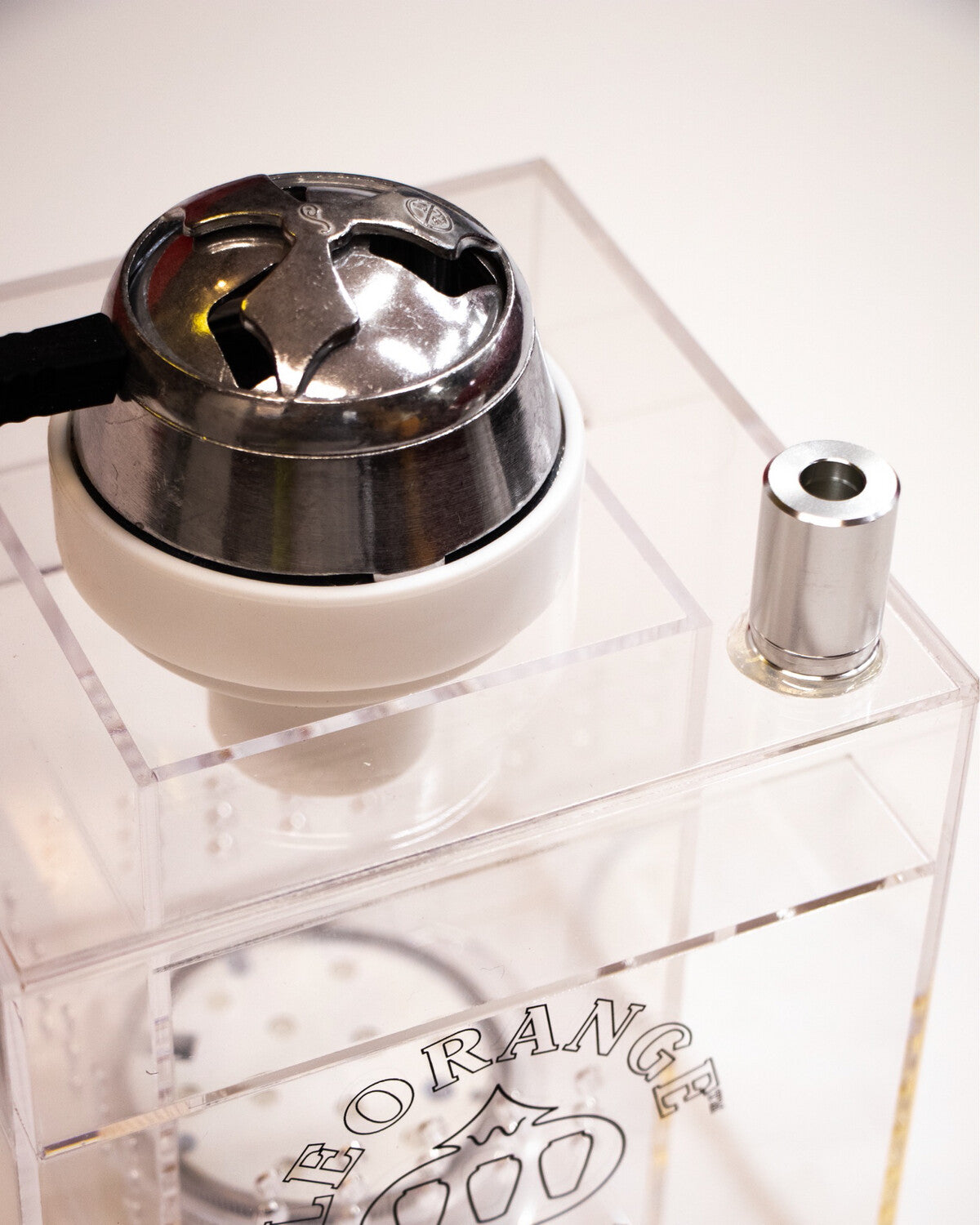 CLEAR ACRYLIC BOX HOOKAH - LEORANGE